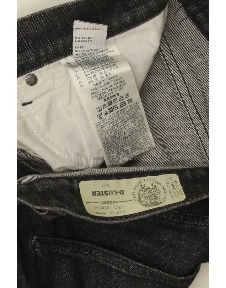 Diesel Herre D-Luster Slim Jeans W30 L32 Sort Bomuld