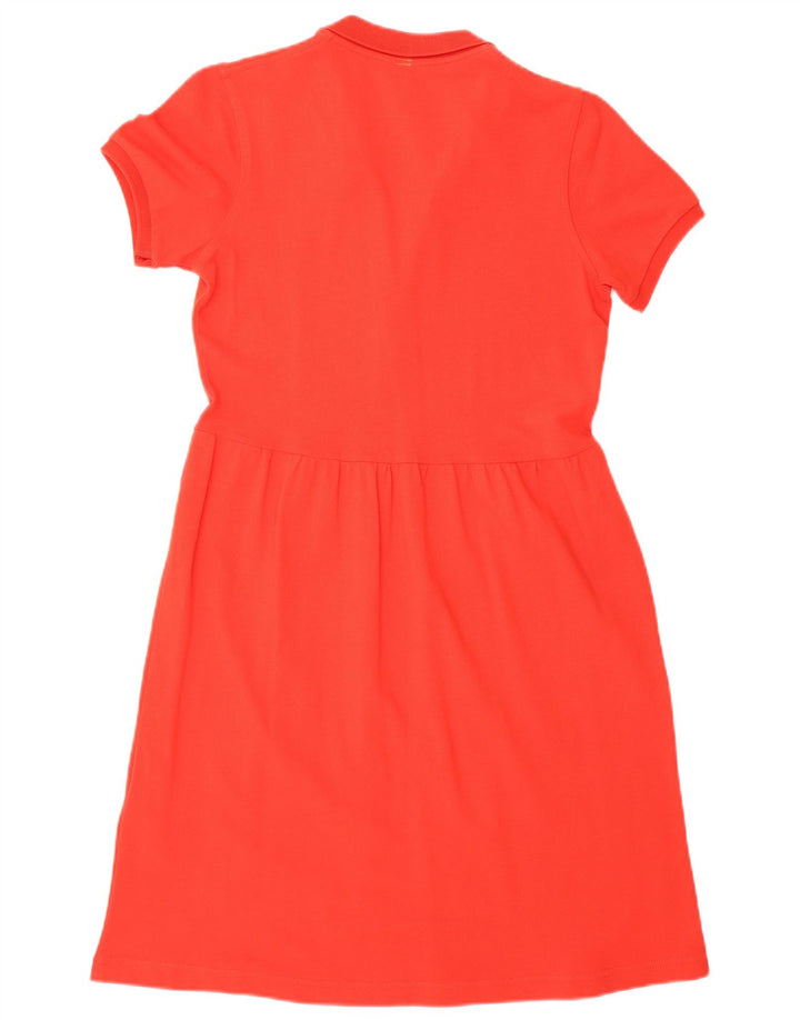 Sun68 Dame Polo Dress UK 12 Medium Rød Bomuld