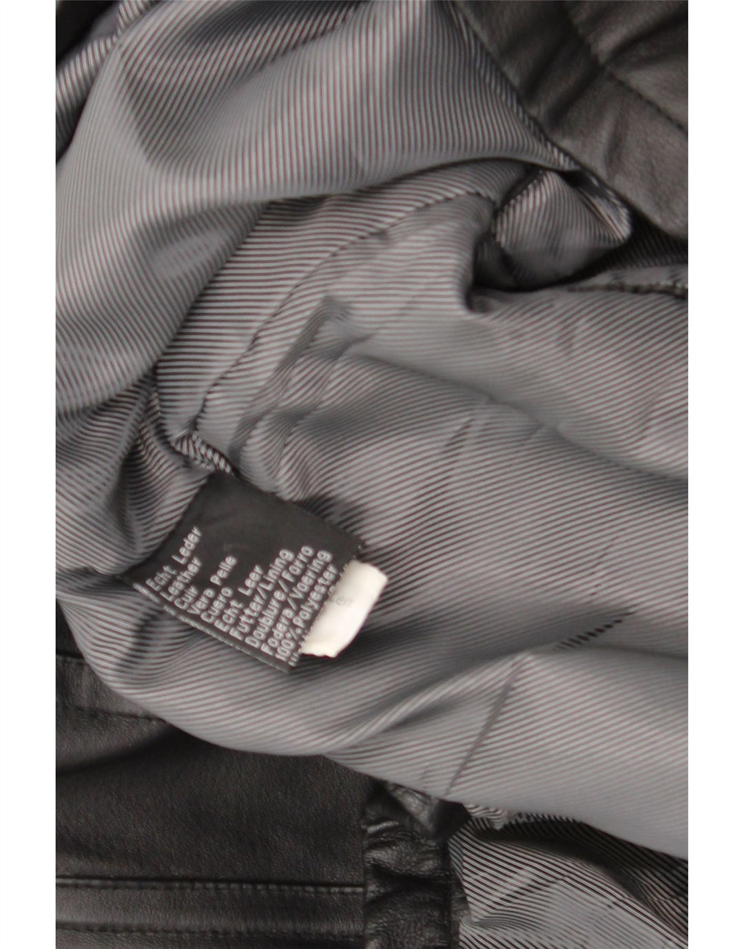 Vintage herre læderfrakke UK 44 2XL Sort
