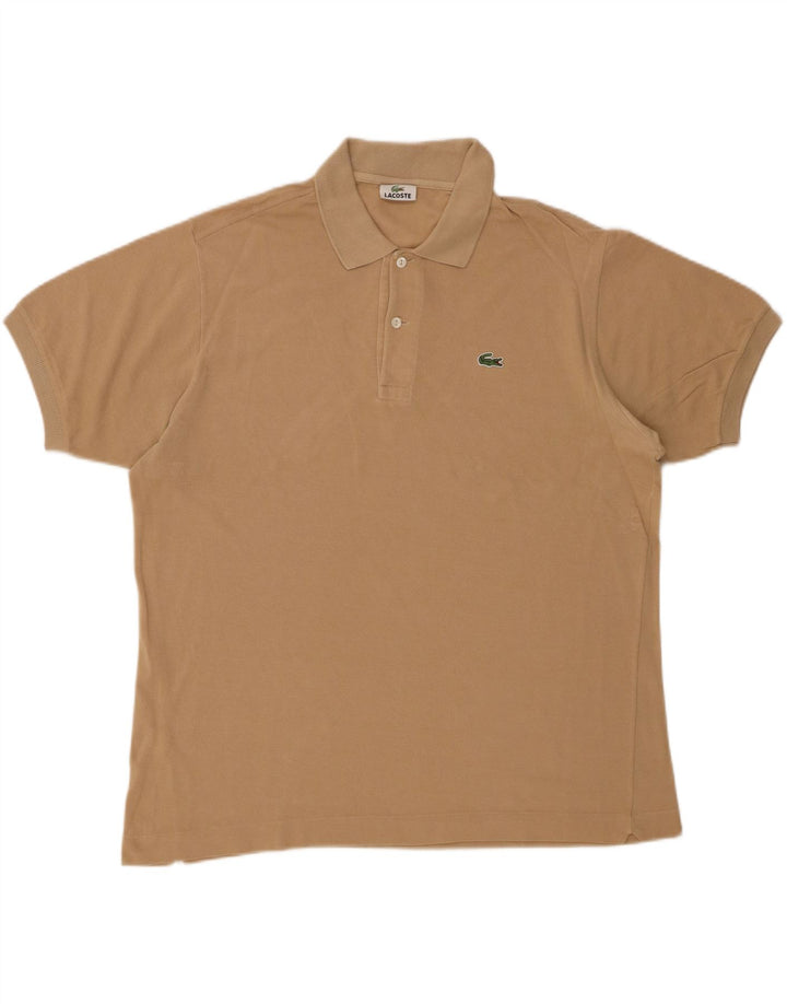 LACOSTE Poloshirt til mænd str. 5 Large Beige Bomuld