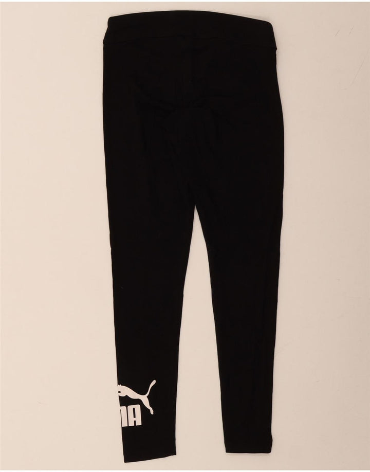 PUMA Grafiske Leggings til kvinder UK 12 Medium Sort Bomuld