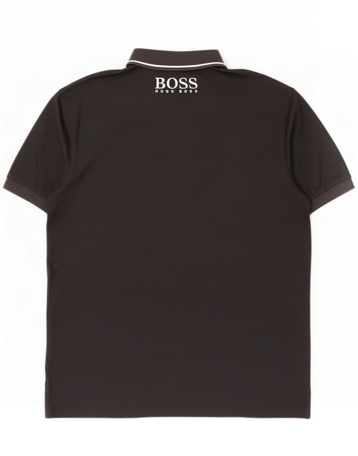 Hugo Boss Herre grafisk poloshirt Medium Sort Colourblock