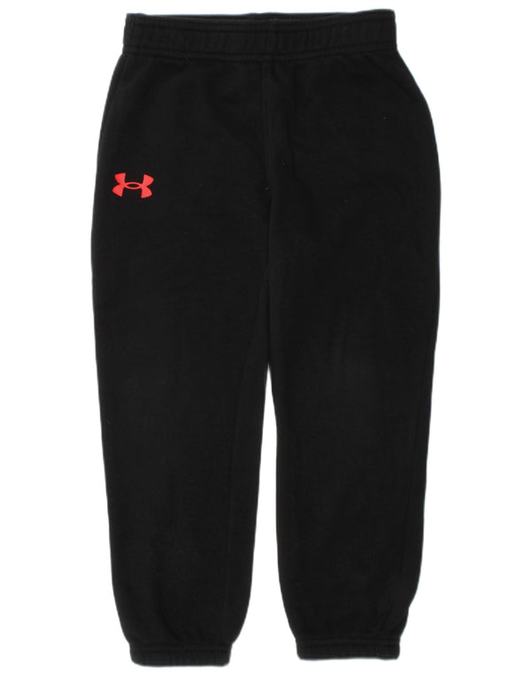 UNDER ARMOUR Drenge træningsdragt Bukser Joggers 3-4 år Sort Bomuld