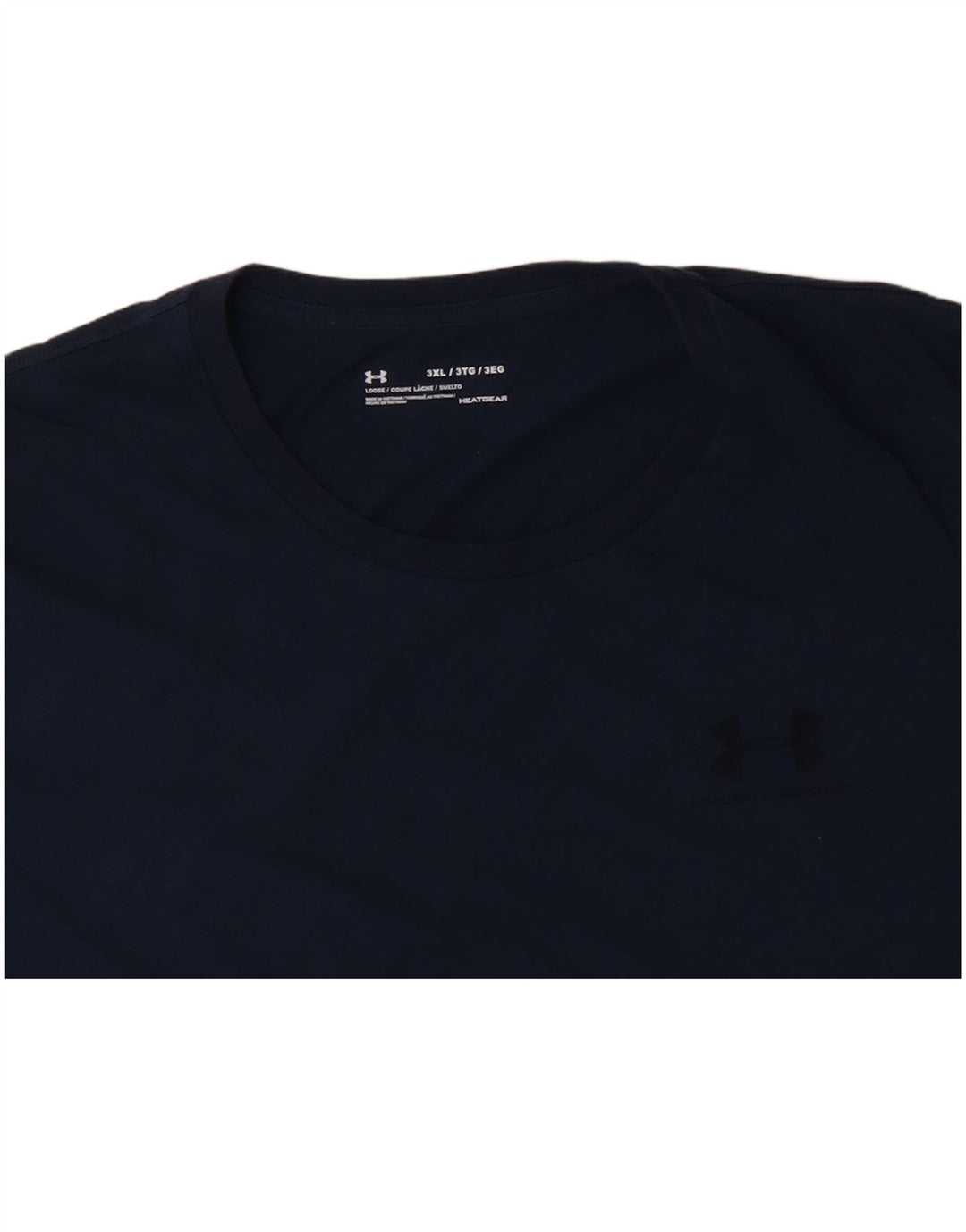UNDER ARMOUR Herre Heat Gear T-Shirt Top 3XL Navy Blue