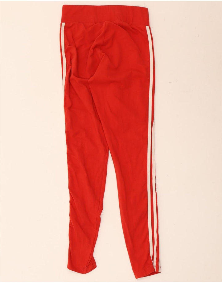 Adidas Dame Leggings UK 10 Lille Rød Elastan