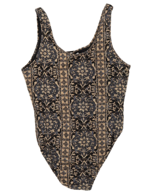 Vintage Dame Bodysuit US 4 Small Multicolored Floral