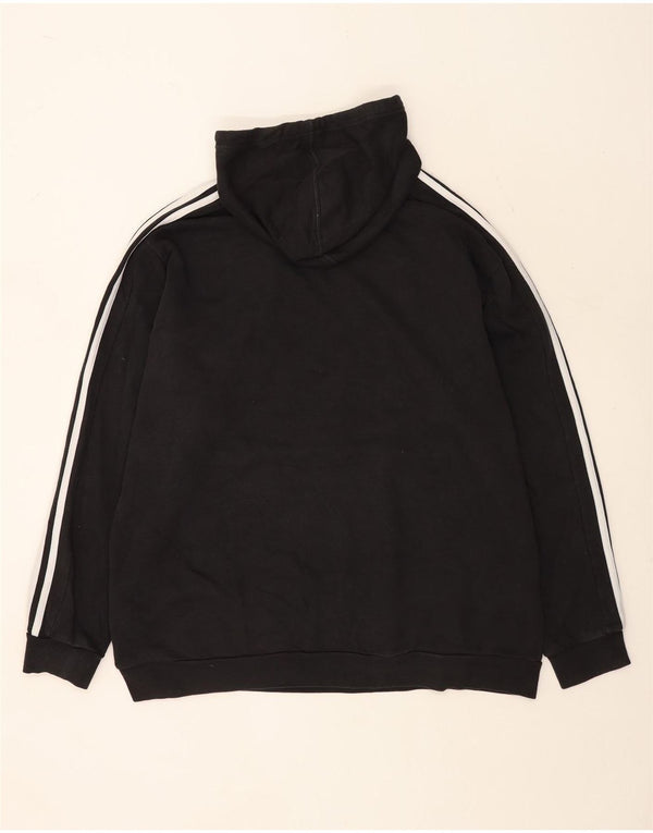 Adidas hættetrøje til mænd 2XL sort bomuld
