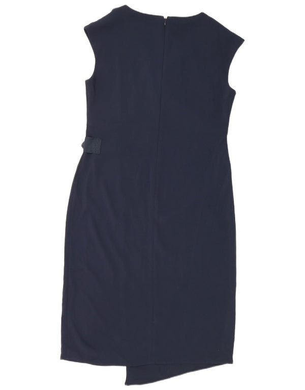 Marks & Spencer Womens Autograph Sheath Dress UK 14 Large Navy Blue