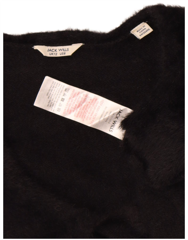 Jack Wills Dame Bolero Jumper UK 12 Medium Sort Bomuld