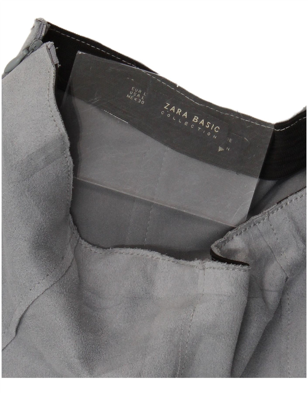 Zara Dame Ruskind Nederdel Large W30 Blå