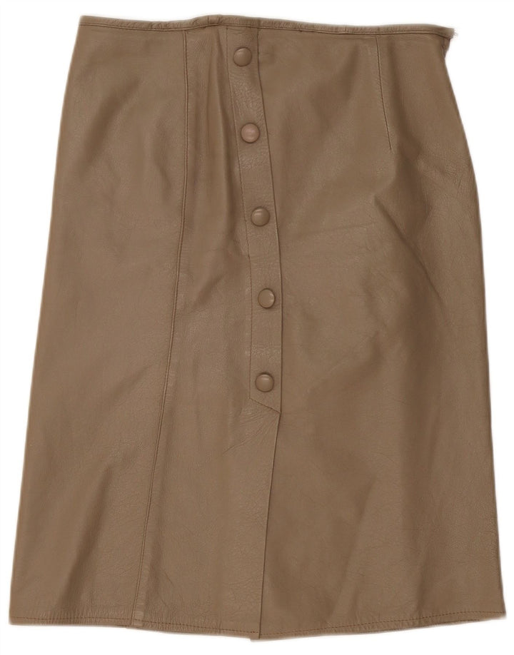 Vintage Midi-nederdel til kvinder W34 Large Beige