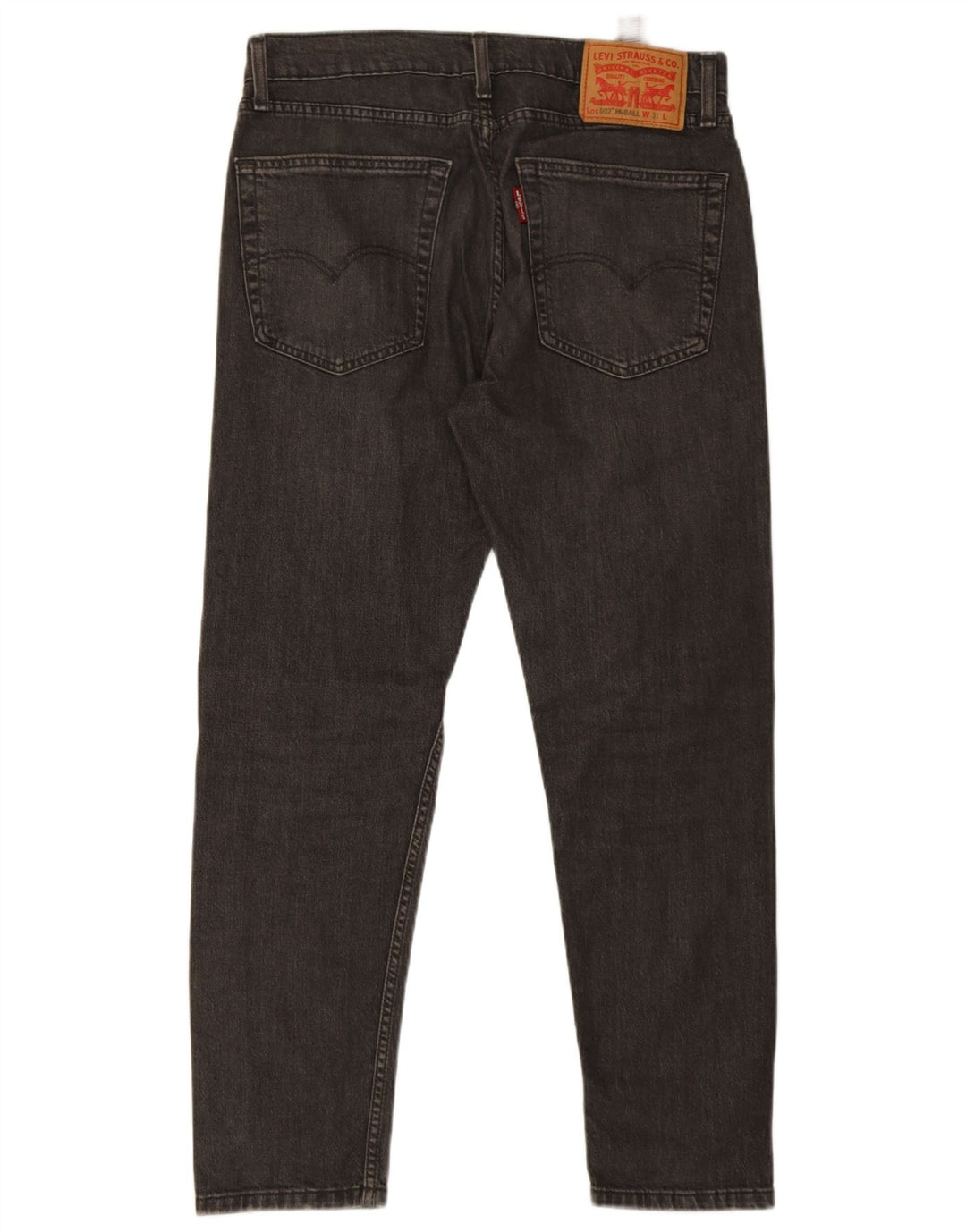 Levi's Herre 502 tilspidsede jeans W31 L29 Grå bomuld