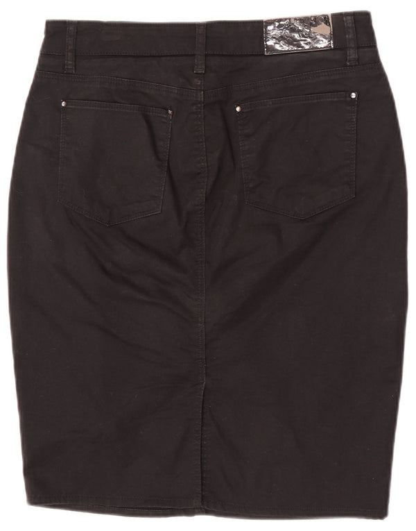 Zara Pencil Nederdel til kvinder EU 40 Medium W30 Sort Bomuld