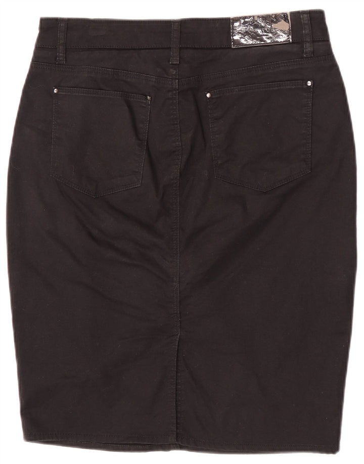 Zara Pencil Nederdel til kvinder EU 40 Medium W30 Sort Bomuld