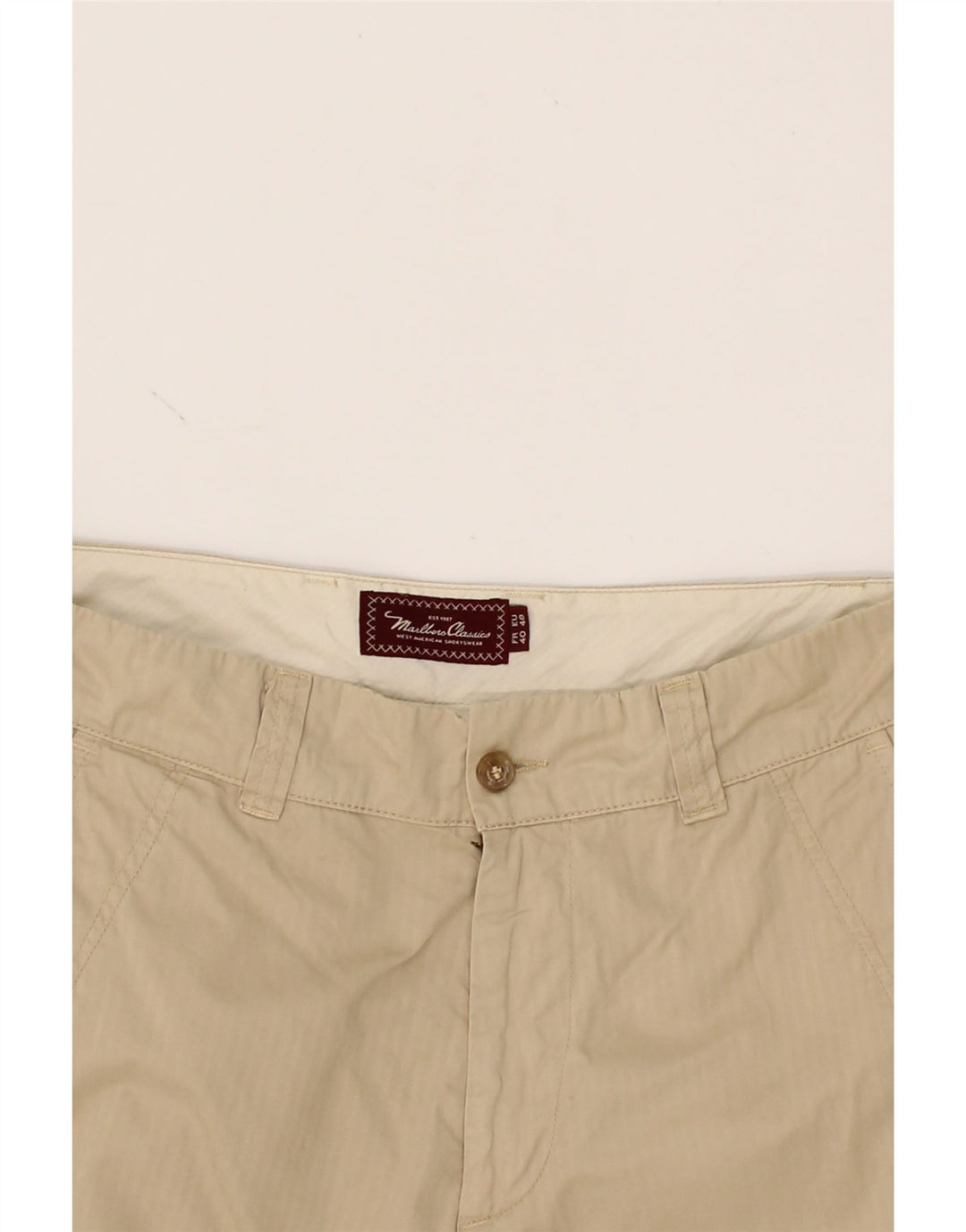 MARLBORO CLASSICS Womens Chino Trousers EU 40 Medium W32 L30  Beige Vintage Marlboro Classics and Second-Hand Marlboro Classics from Messina Hembry 