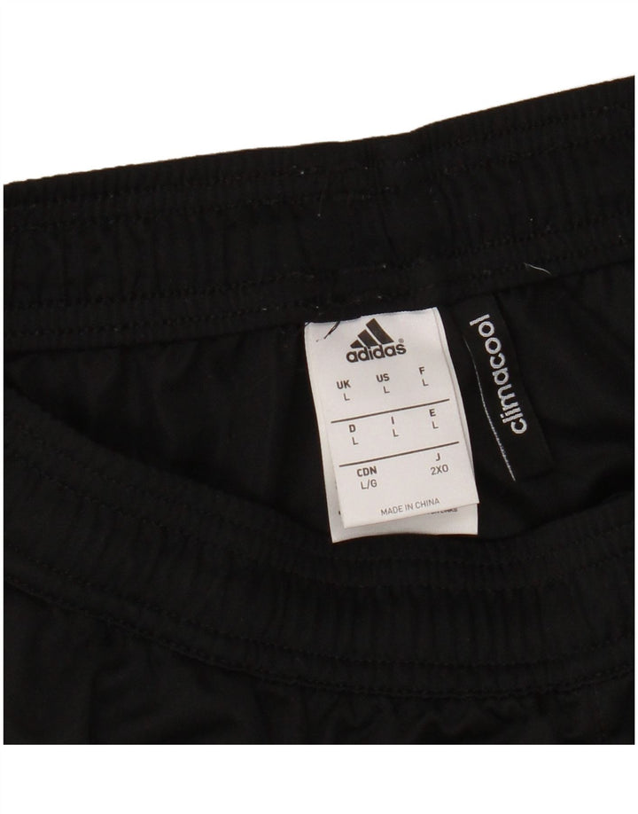 Adidas Herre Climacool Sports Shorts Large Black Colourblock Polyester