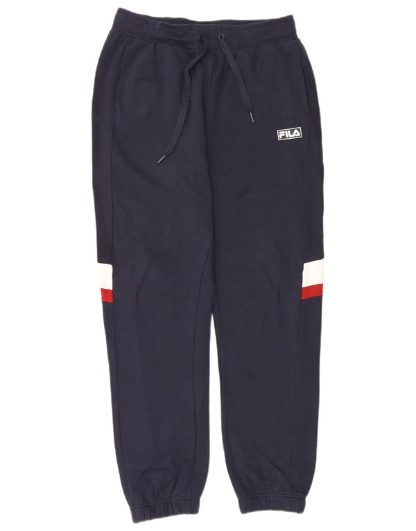 Fila Træningsdragt til mænd Joggers Large Navy Blue Colourblock Bomuld