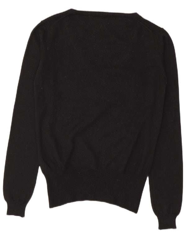 Calvin Klein Dame V-hals sweater UK 16 Stor sort jomfruuld