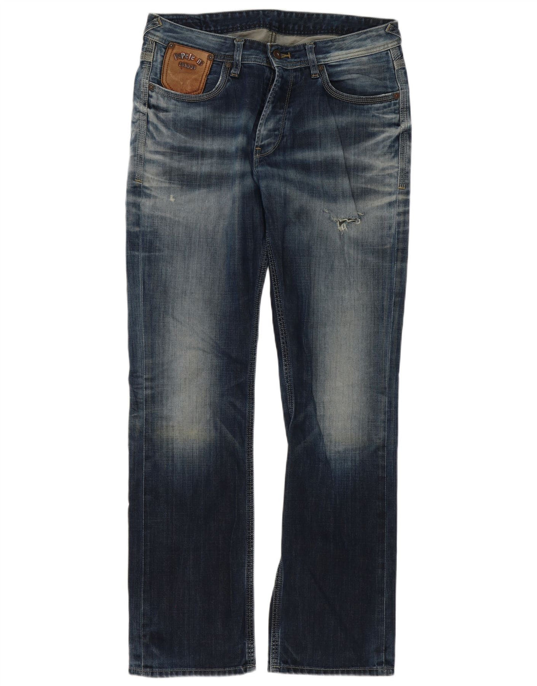PEPE Jeans Herre Bootcut W34 L34 Blå Bomuld