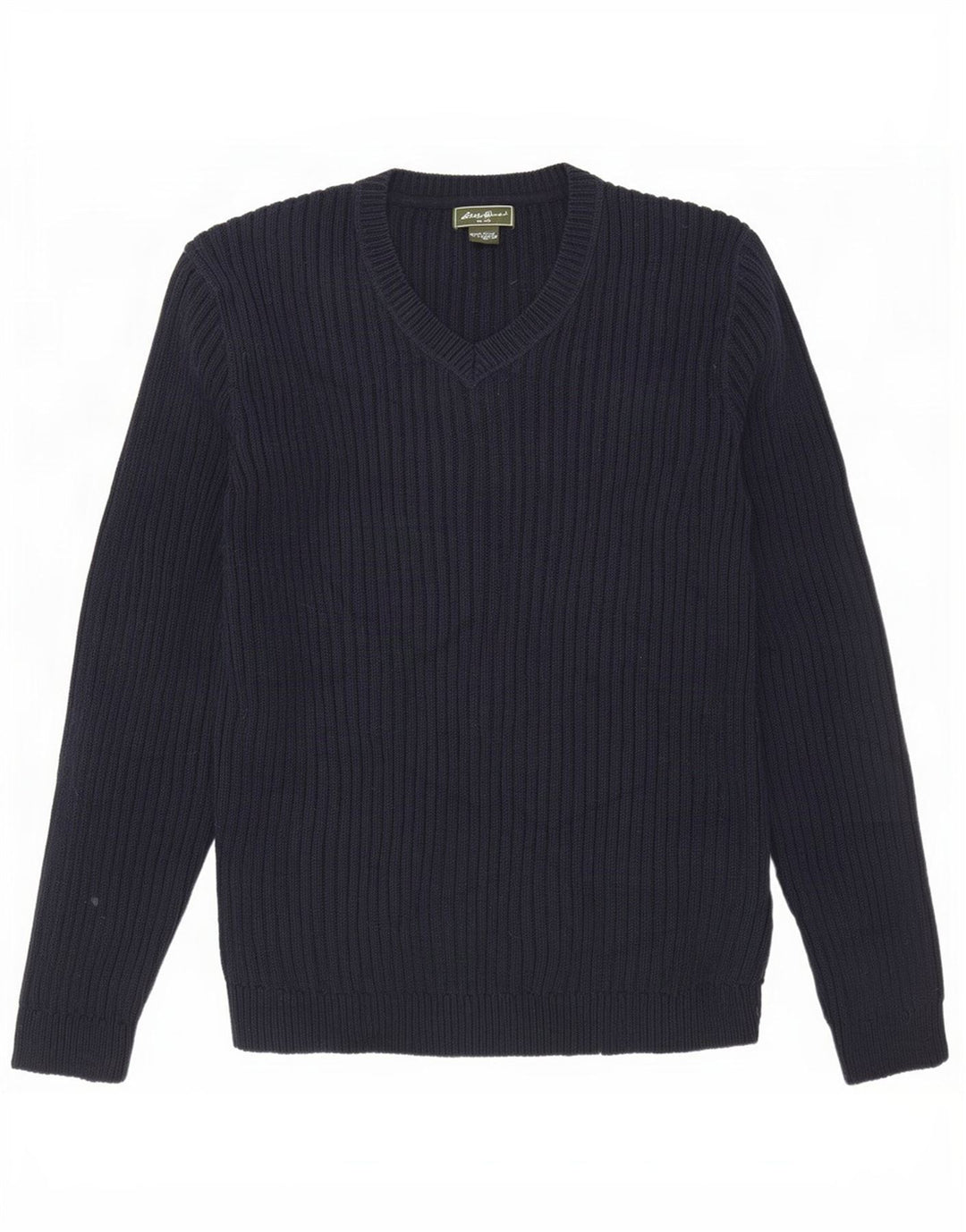 Eddie Bauer Herre Loose Fit V-hals sweater Medium Marineblå Bomuld