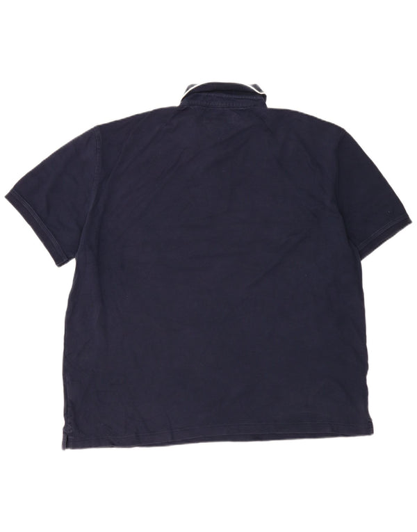 Tommy Hilfiger Polo Shirt til mænd XL Marineblå stribet bomuld