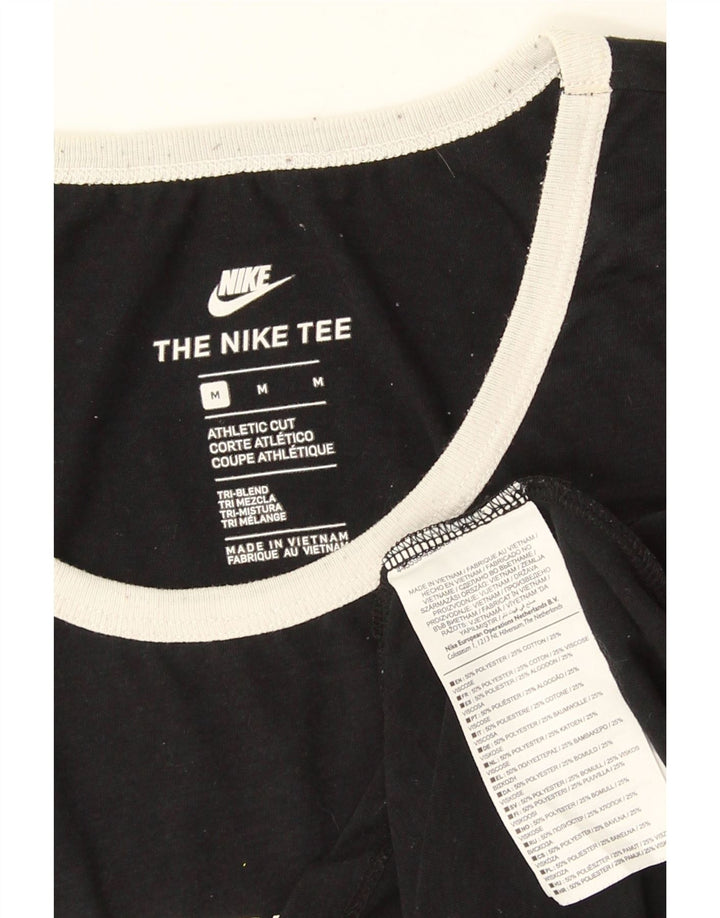 Nike Herre Athletic Cut Grafisk Vest Top Medium Sort Polyester
