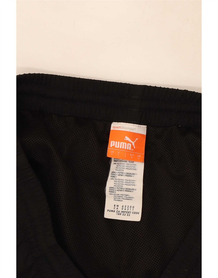 Puma Træningsdragt bukser til mænd Large Black Colourblock Polyester
