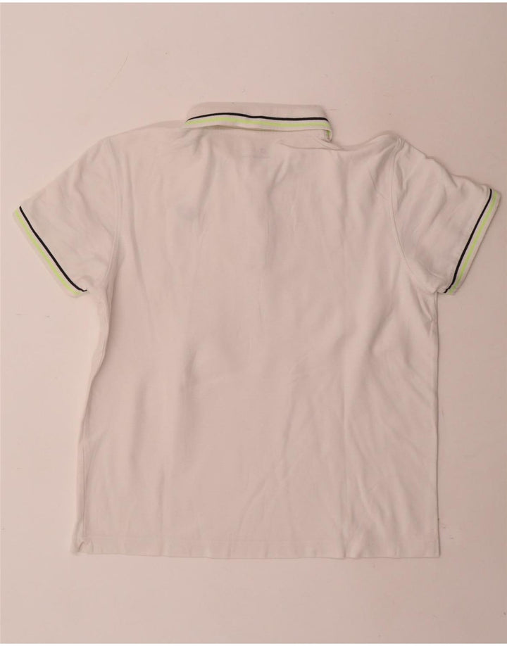 Lotto Herre Polo Shirt Medium Hvid Stribet