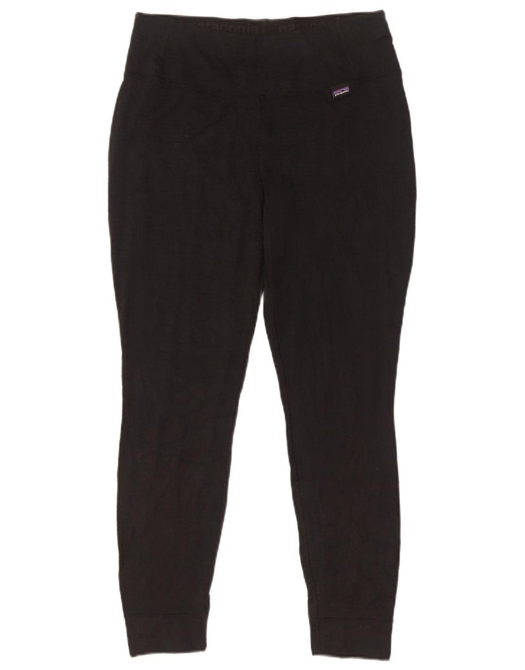 Patagonia Dame Leggings UK 12 Medium Sort Polyester