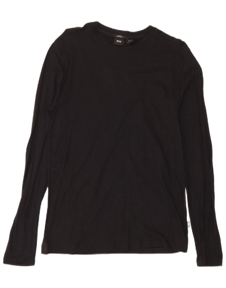 Hugo Boss Mens Slim Fit Top Long Sleeve Medium Black