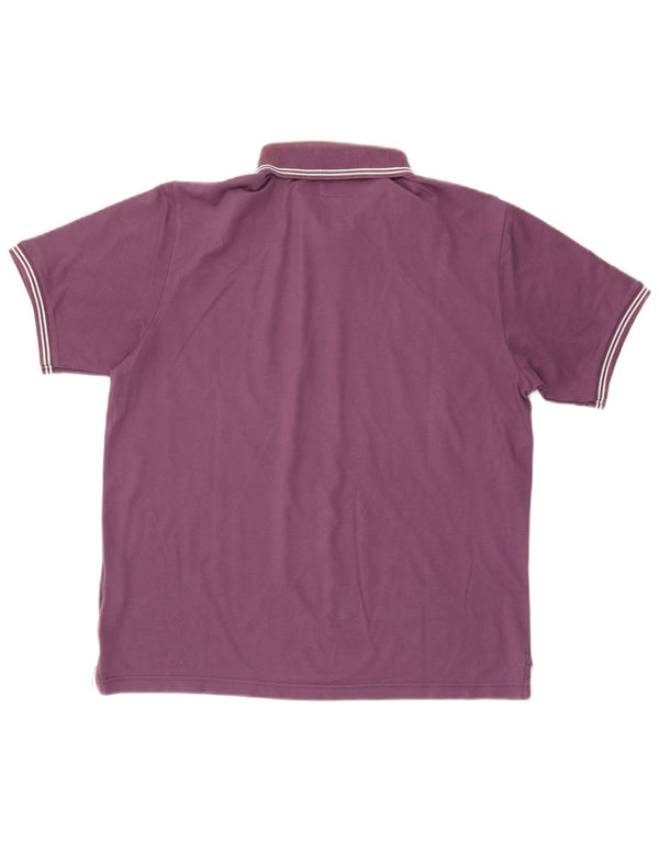Champion Herre Easy Fit Polo Shirt XL Lilla Bomuld