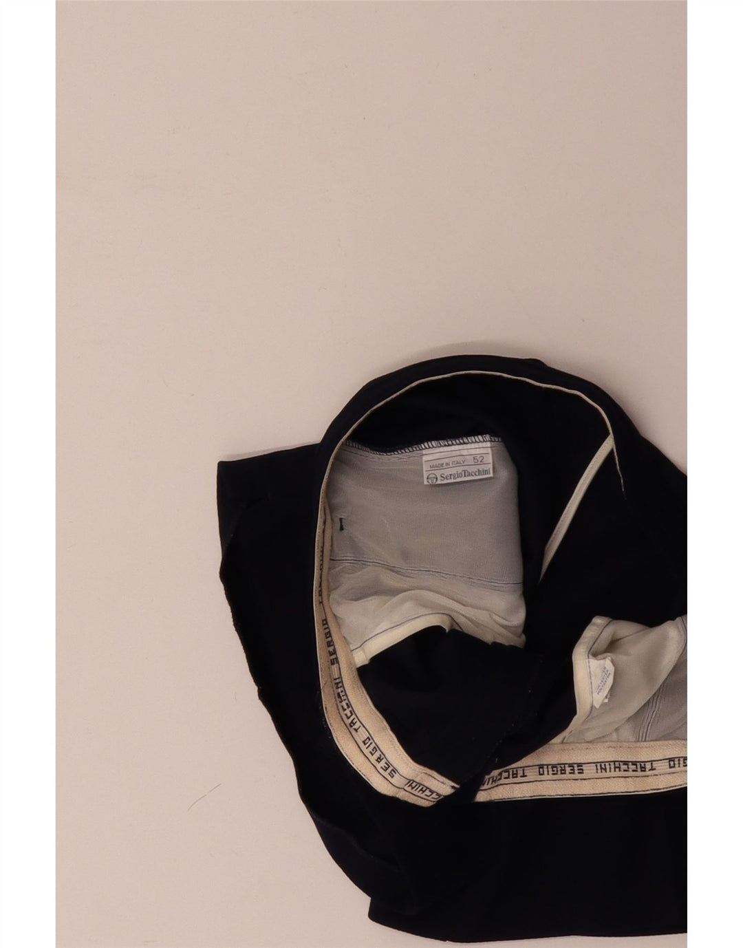 SERGIO TACCHINI Herre Chino Shorts IT 52 XL W34 Marineblå Polyester