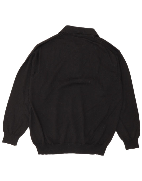 Navigare Herre polo-hals sweater lille marineblå uld