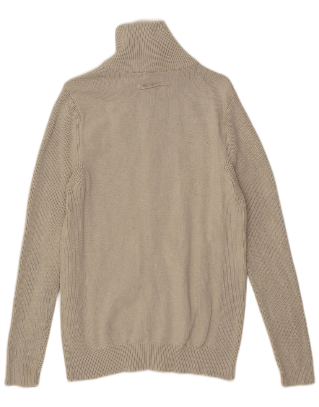 Zara Herre Cardigan Sweater XL Off White Bomuld