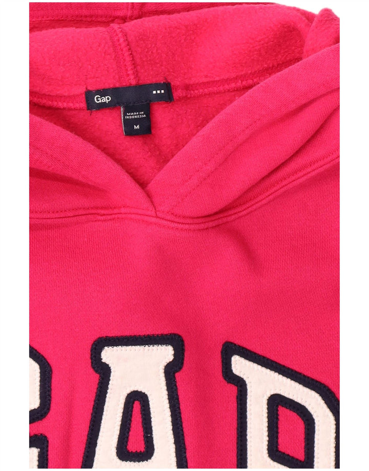 GAP Womens Graphic Hoodie Jumper UK 14 Medium Pink