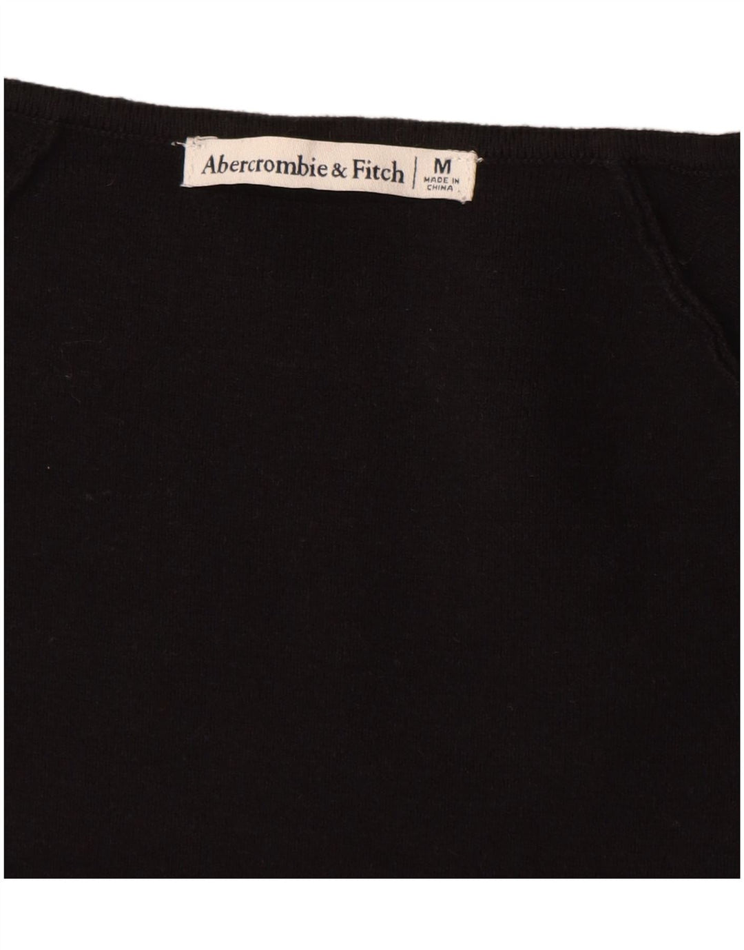Abercrombie & Fitch Langærmet bodysuit til kvinder UK 12 Medium Sort