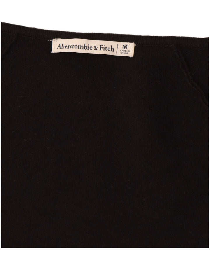Abercrombie & Fitch Langærmet bodysuit til kvinder UK 12 Medium Sort
