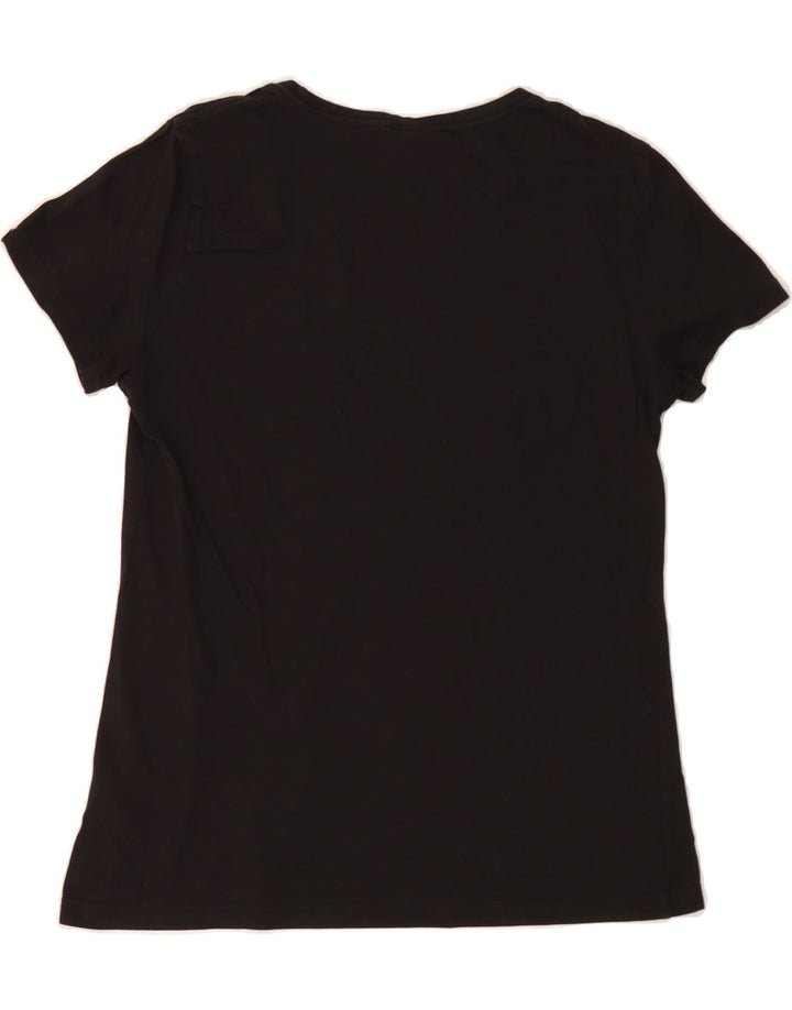 PUMA Womens Graphic T-Shirt Top UK 14 Medium  Black Cotton Vintage Puma and Second-Hand Puma from Messina Hembry 