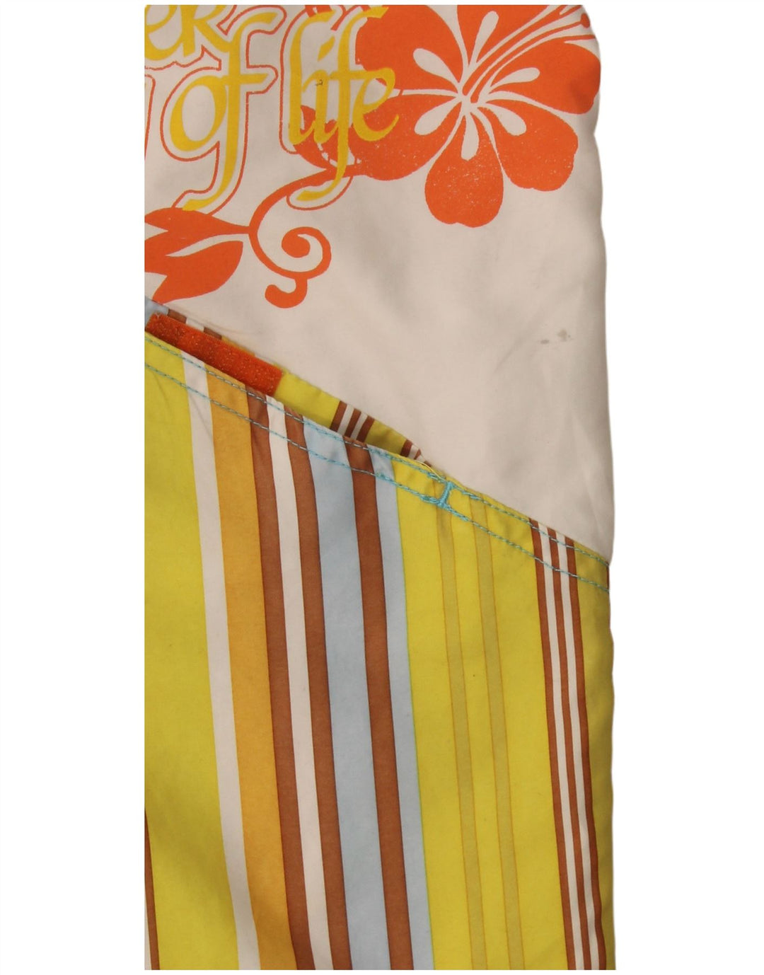 Sundek Herre Grafiske Badeshorts Medium Gulstribet