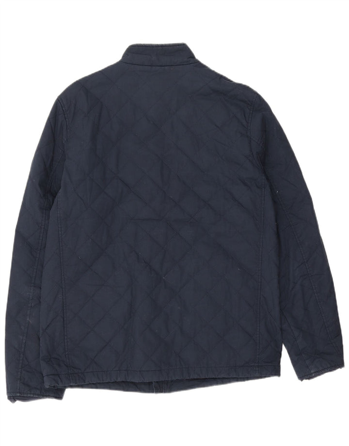Jack Wills Herre quiltet jakke UK 38 Mellem marineblå bomuld