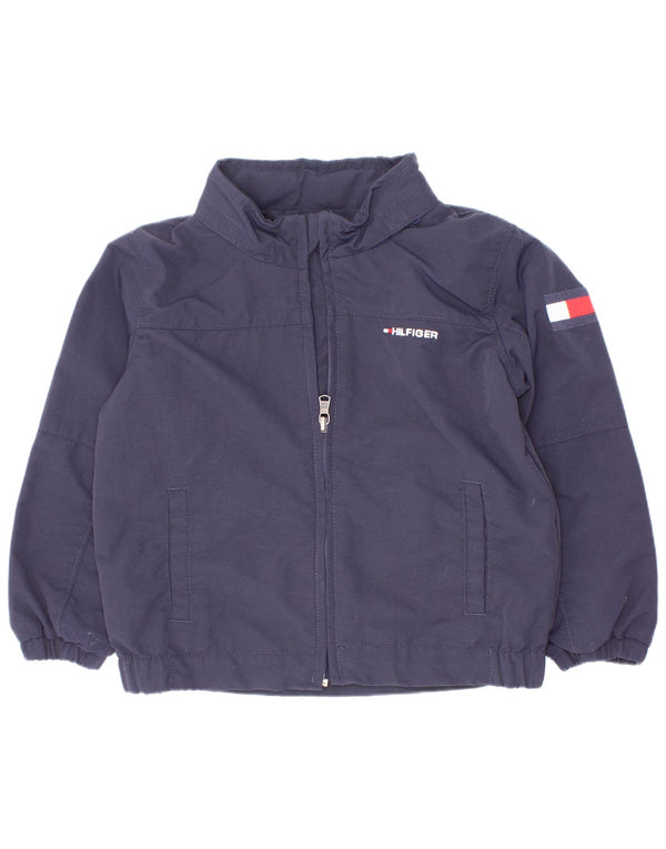 Tommy Hilfiger drenge grafisk bomberjakke 3-4 år marineblå polyester