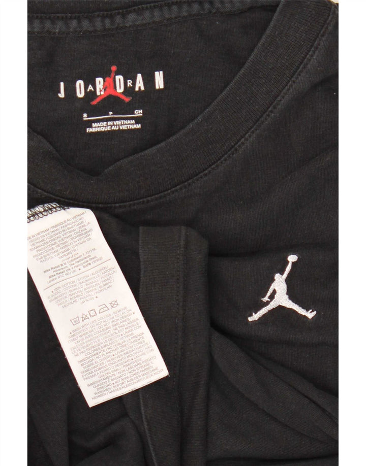 Jordan T-shirt top UK 10 Lille sort bomuld