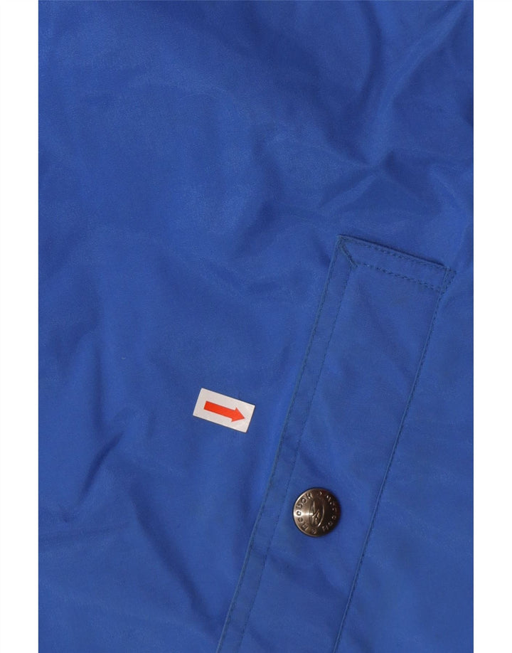 Reebok Herre Hooded Loose Fit Windbreaker Jacket UK 36 Small Blue Polyamide