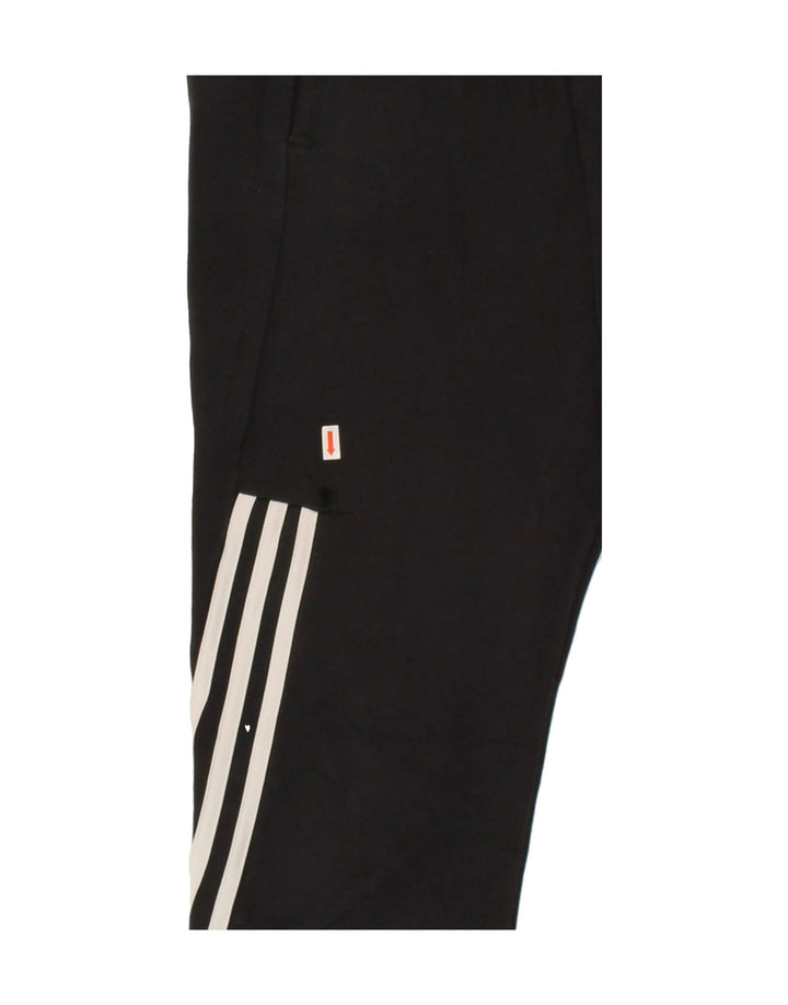 ADIDAS Mens Tracksuit Trousers Joggers Small  Black Vintage Adidas and Second-Hand Adidas from Messina Hembry 
