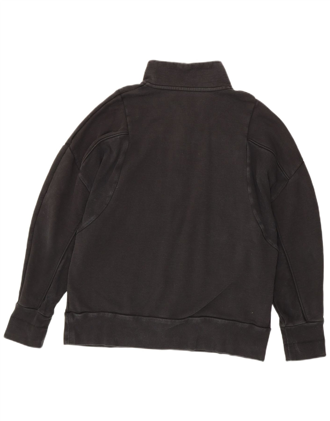 Adidas Sweatshirt med lynlås til mænd, stor sort bomuld