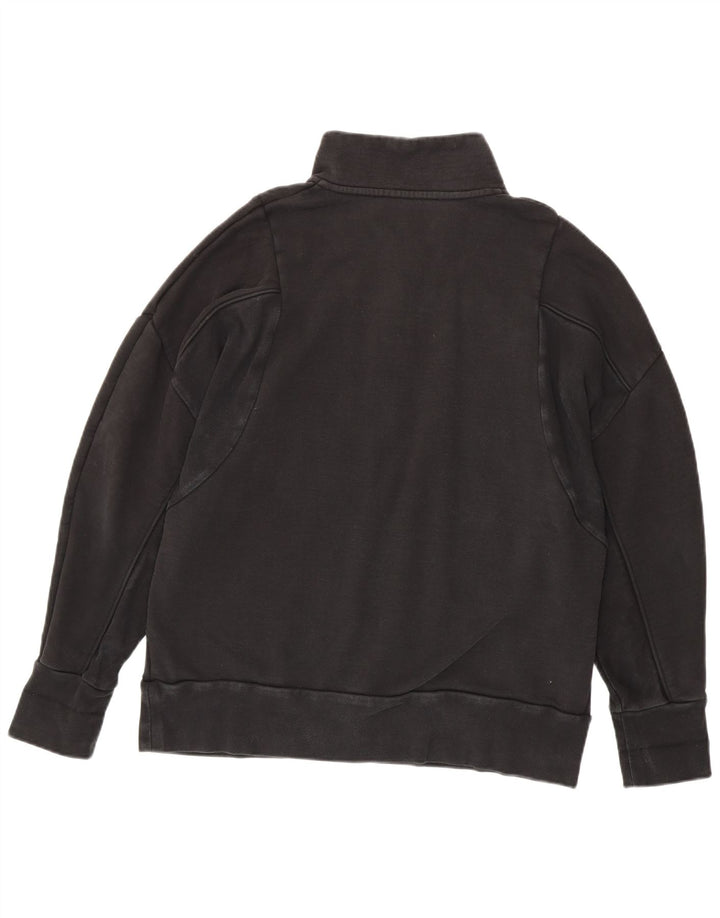 Adidas Sweatshirt med lynlås til mænd, stor sort bomuld