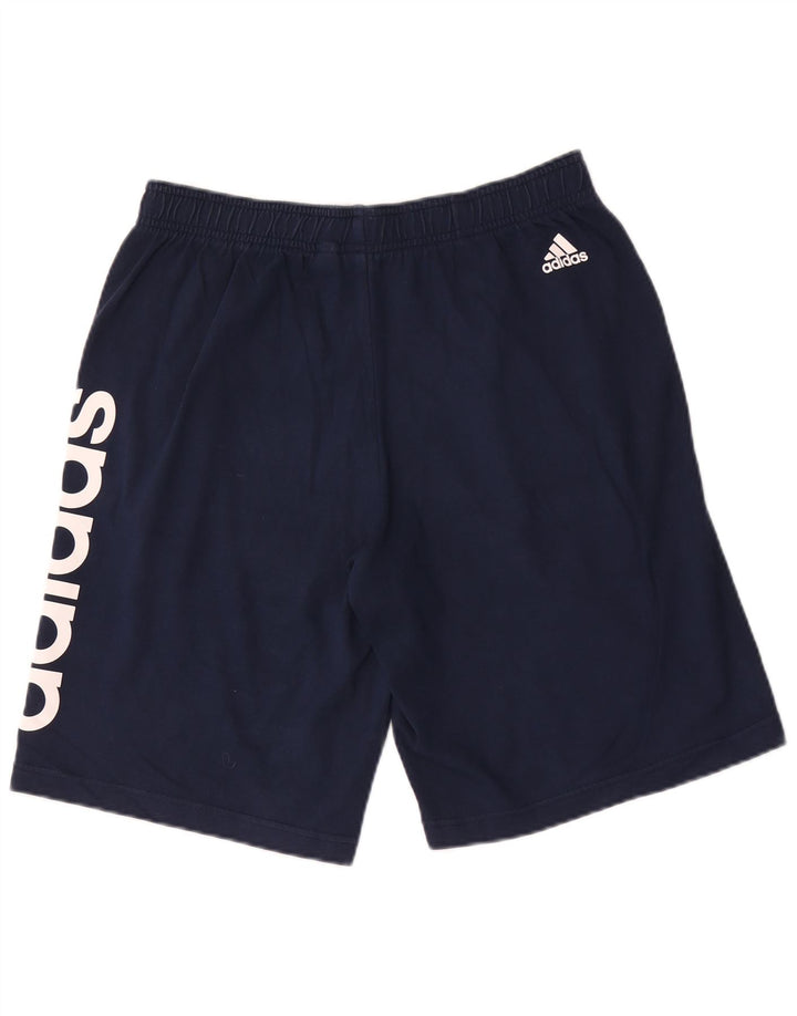 Adidas Herre grafiske sportsshorts Medium marineblå bomuld