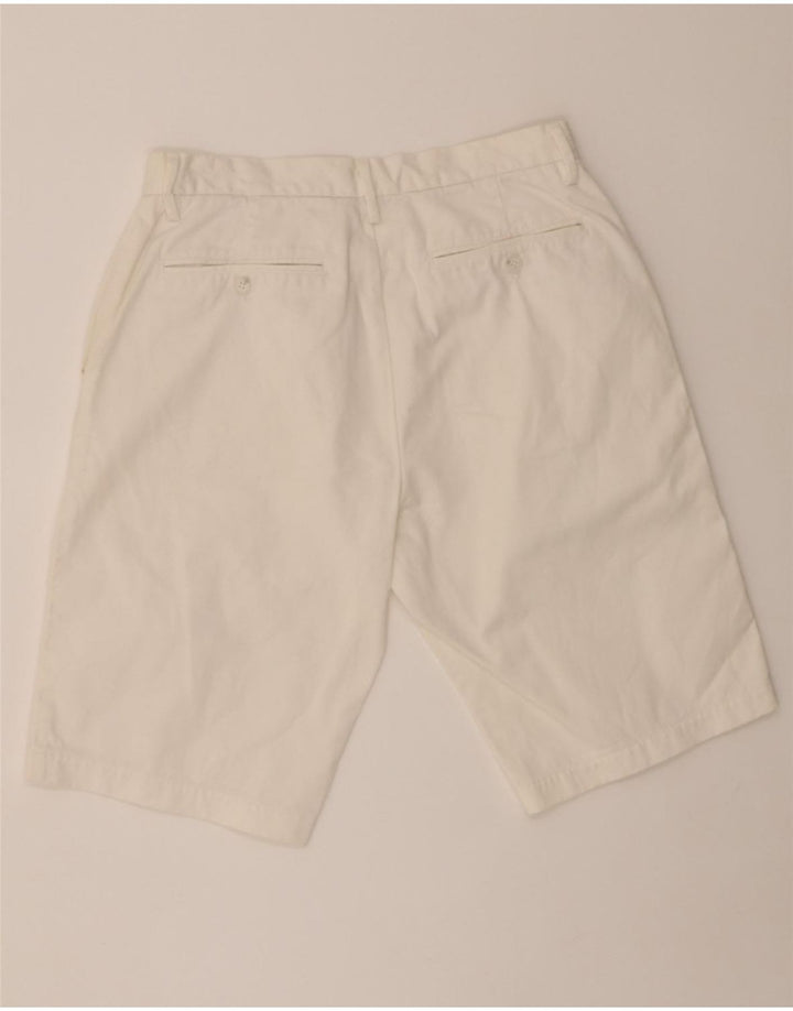 BENETTON Mens Chino Shorts IT 48 Medium W30  White Cotton Vintage Benetton and Second-Hand Benetton from Messina Hembry 