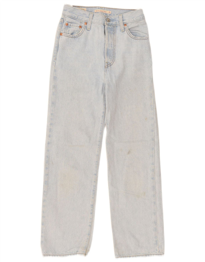 Levi's Dame Ribcage Straight Jeans W23 L27 Blå Bomuld