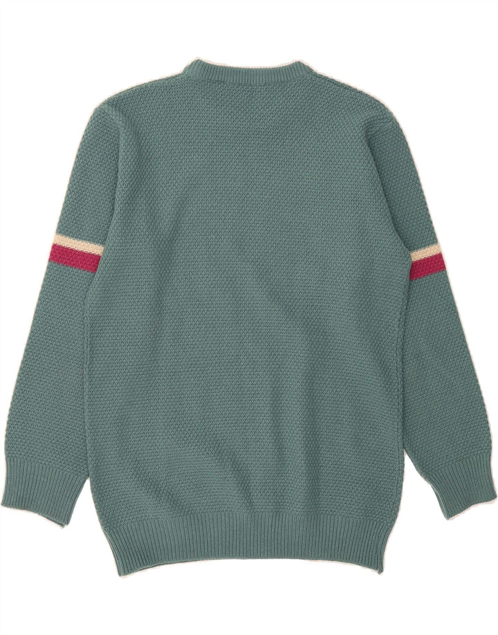 COLMAR Womens Crew Neck Jumper Sweater IT 48 XL Green Acrylic Vintage Colmar and Second-Hand Colmar from Messina Hembry 